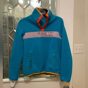 Teal cotopaxi woman’s pullover fleece